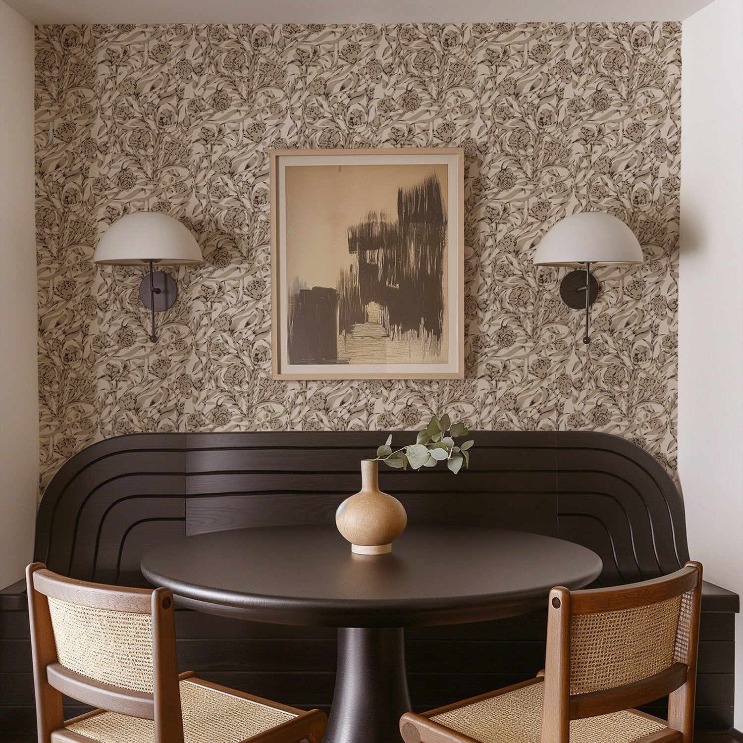 Mitchell Black Wandervine Wallpaper