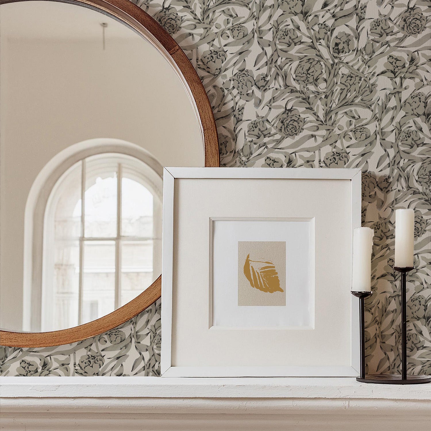 Mitchell Black Wandervine Wallpaper