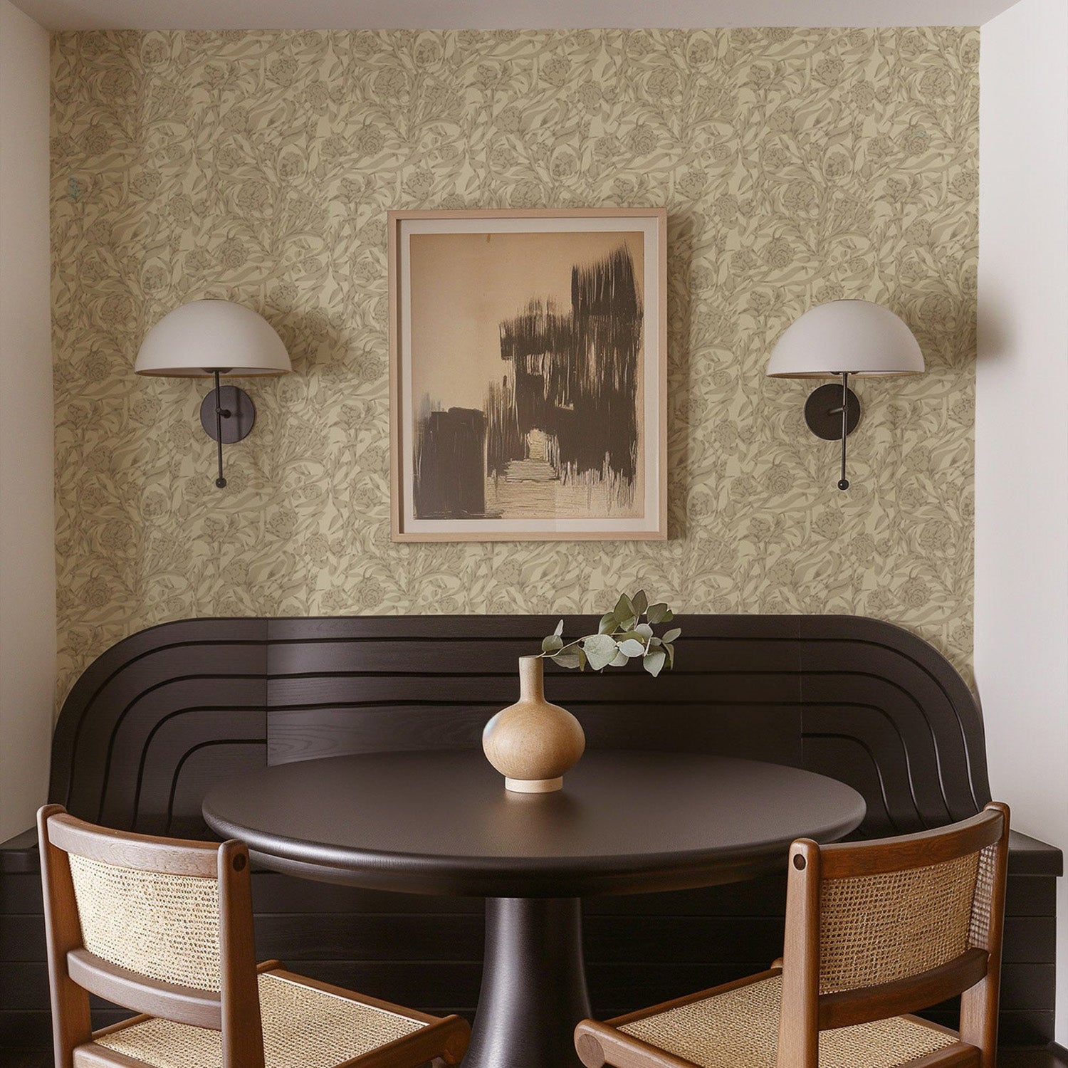 Mitchell Black Wandervine Wallpaper