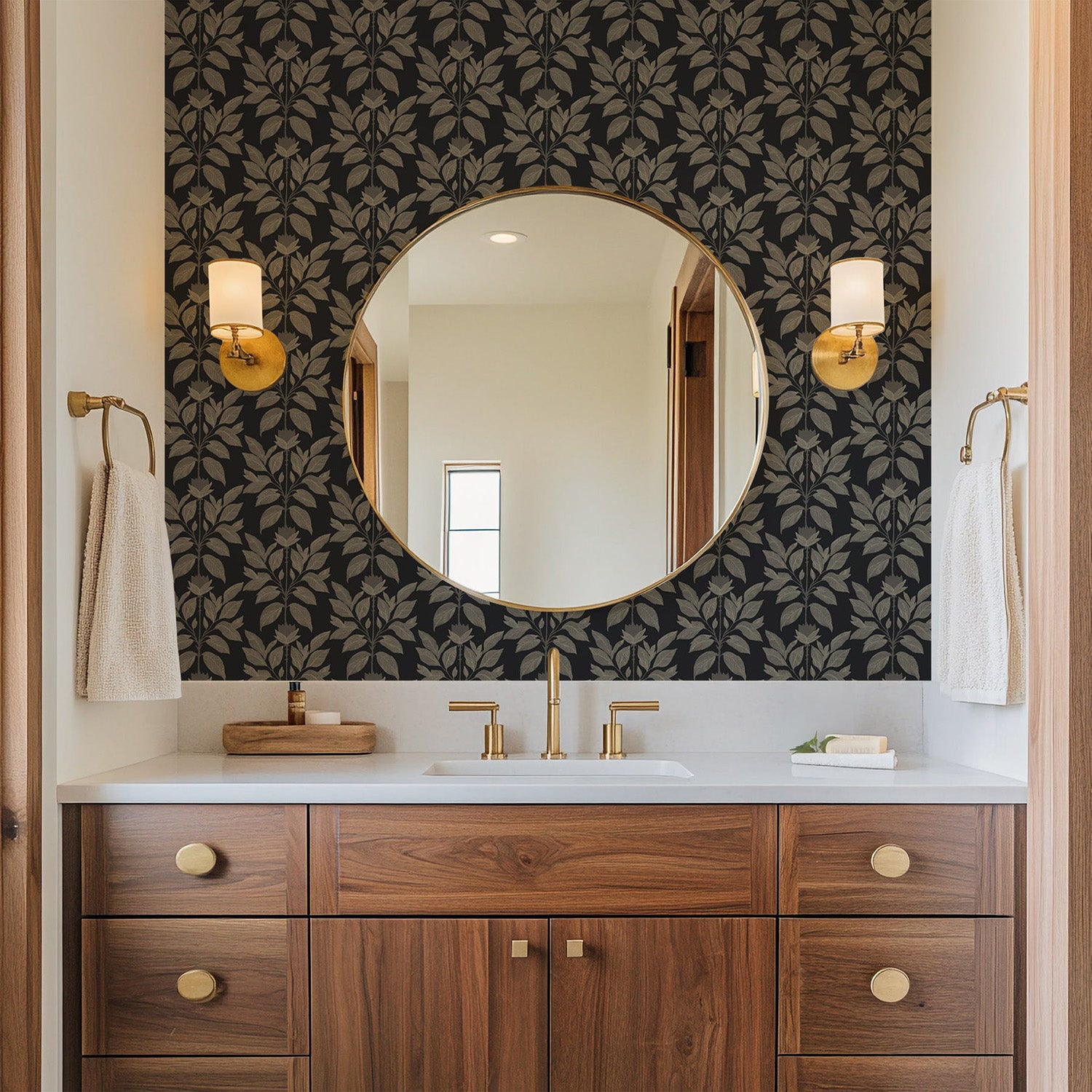 Mitchell Black Wayward Petal Wallpaper