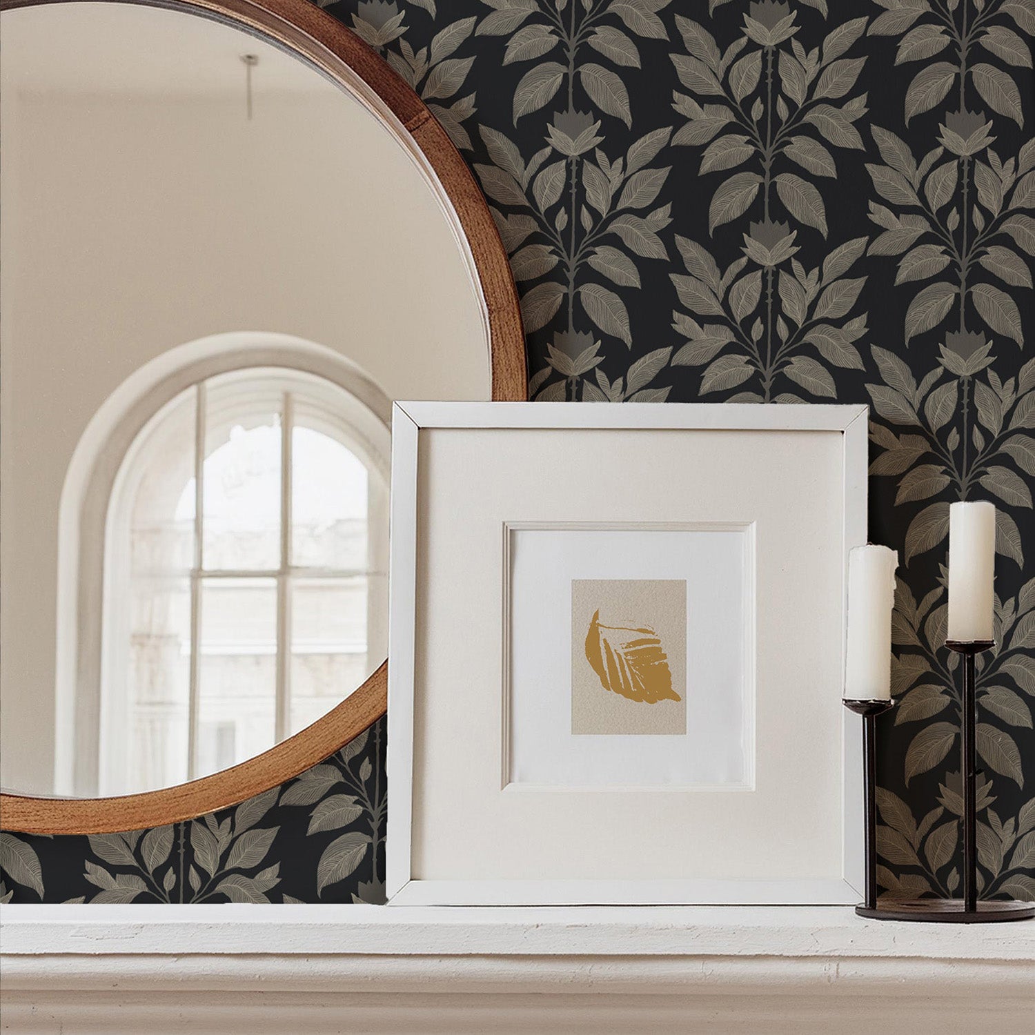 Mitchell Black Wayward Petal Wallpaper