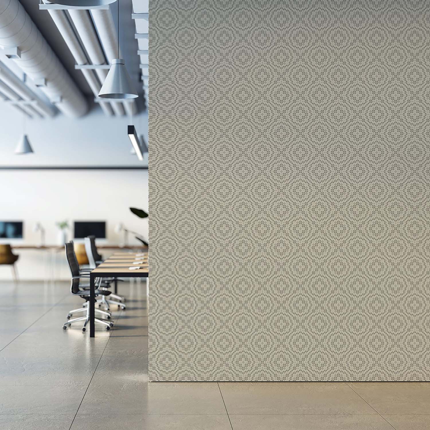 Mitchell Black Echo Tile Wallpaper