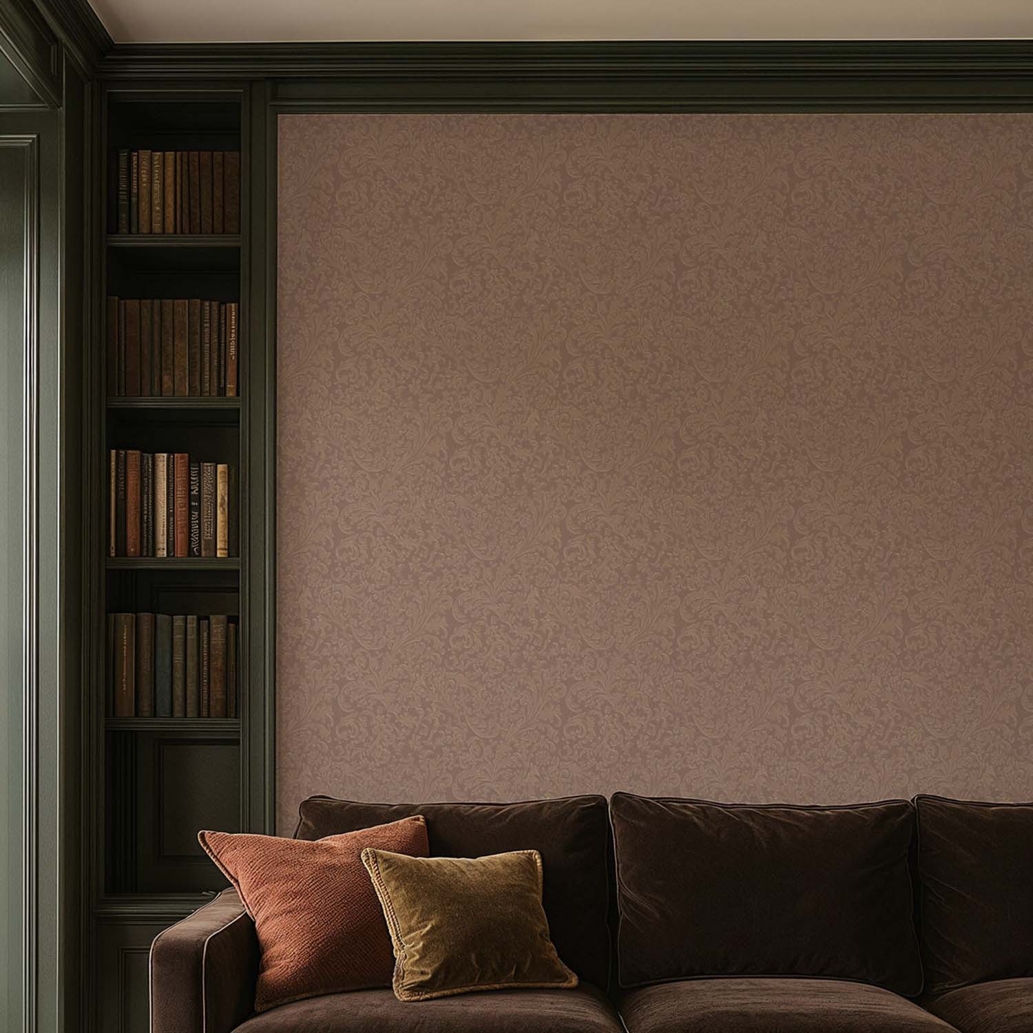 Mitchell Black Florentine Vine Wallpaper