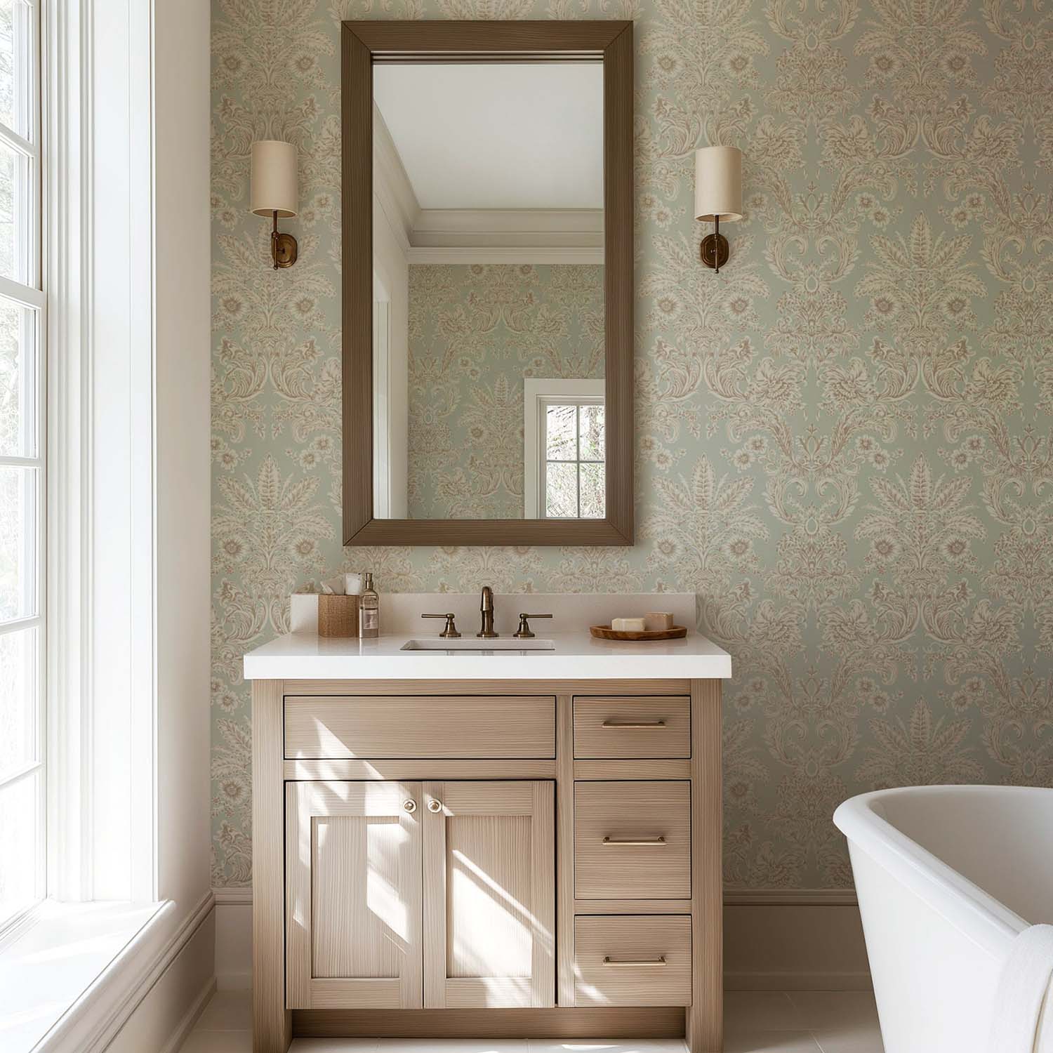 Mitchell Black Parlor Paper Wallpaper