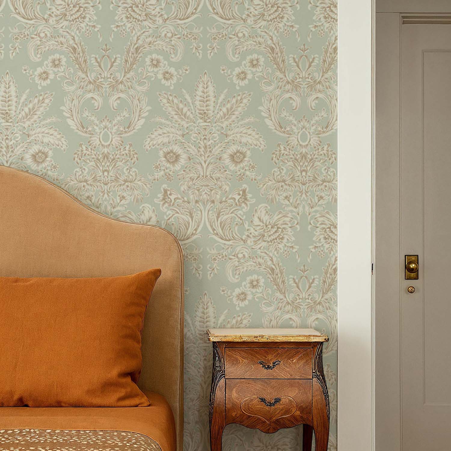 Mitchell Black Parlor Paper Wallpaper