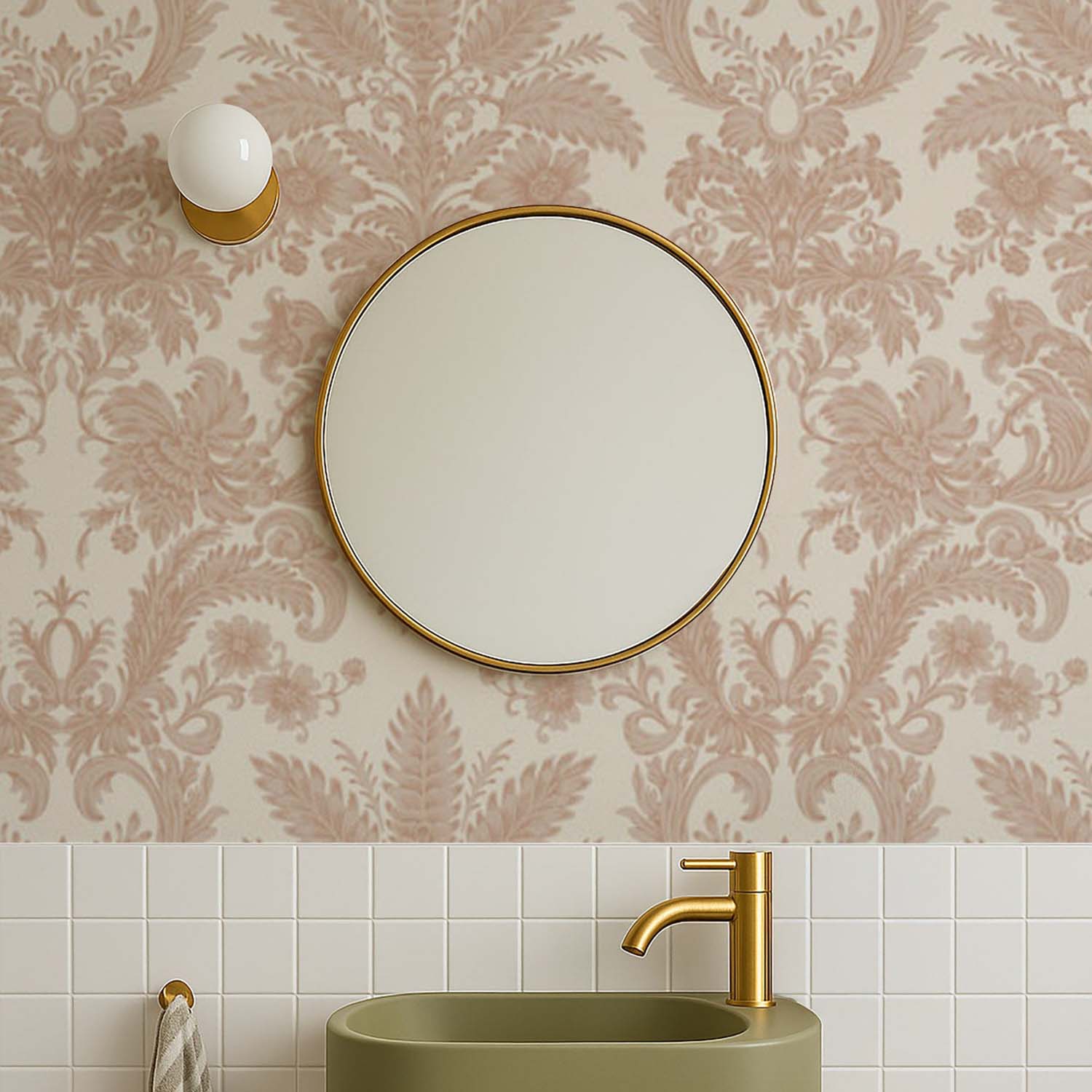 Mitchell Black Parlor Paper Wallpaper