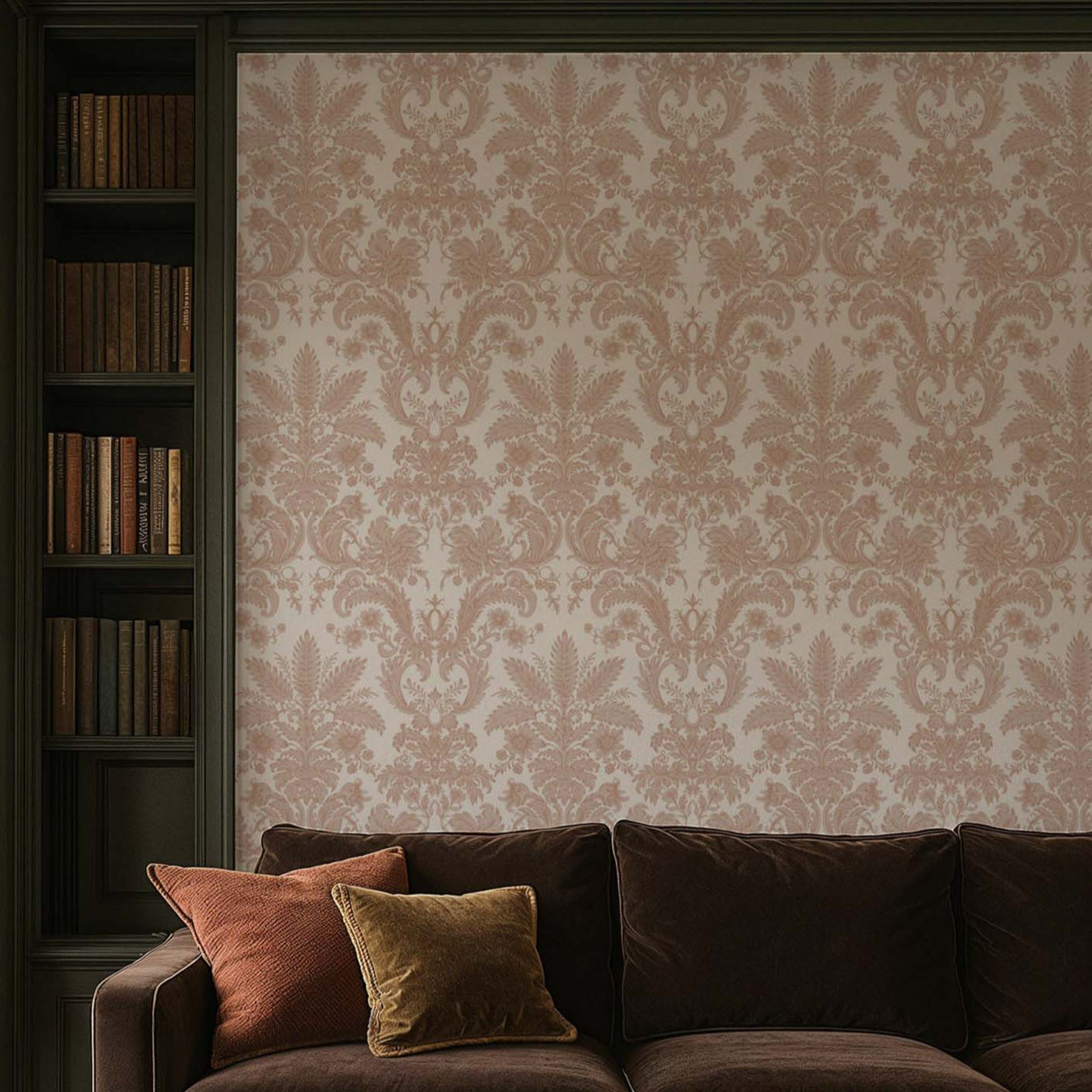 Mitchell Black Parlor Paper Wallpaper