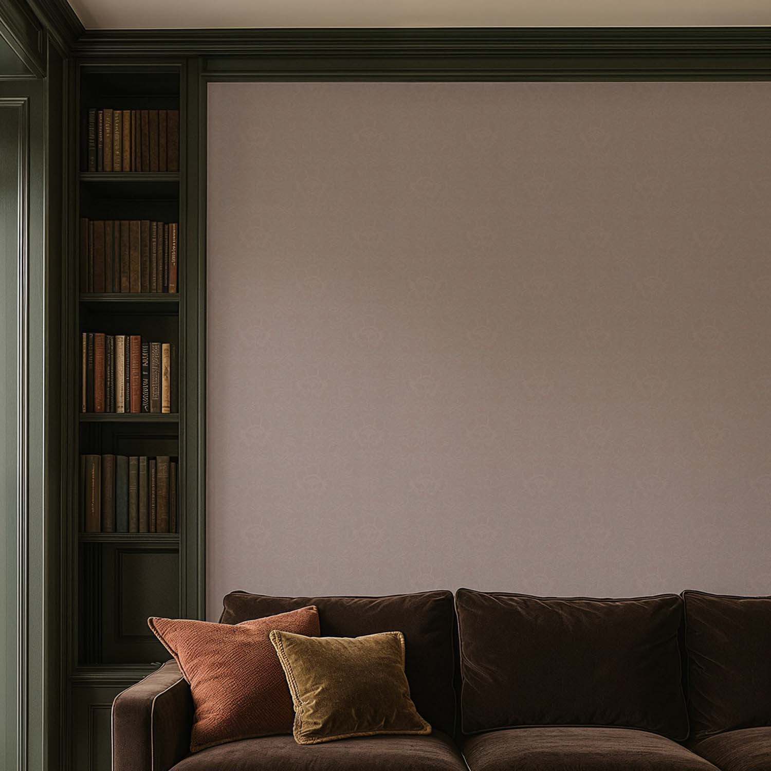 Mitchell Black Silken Poppy Wallpaper