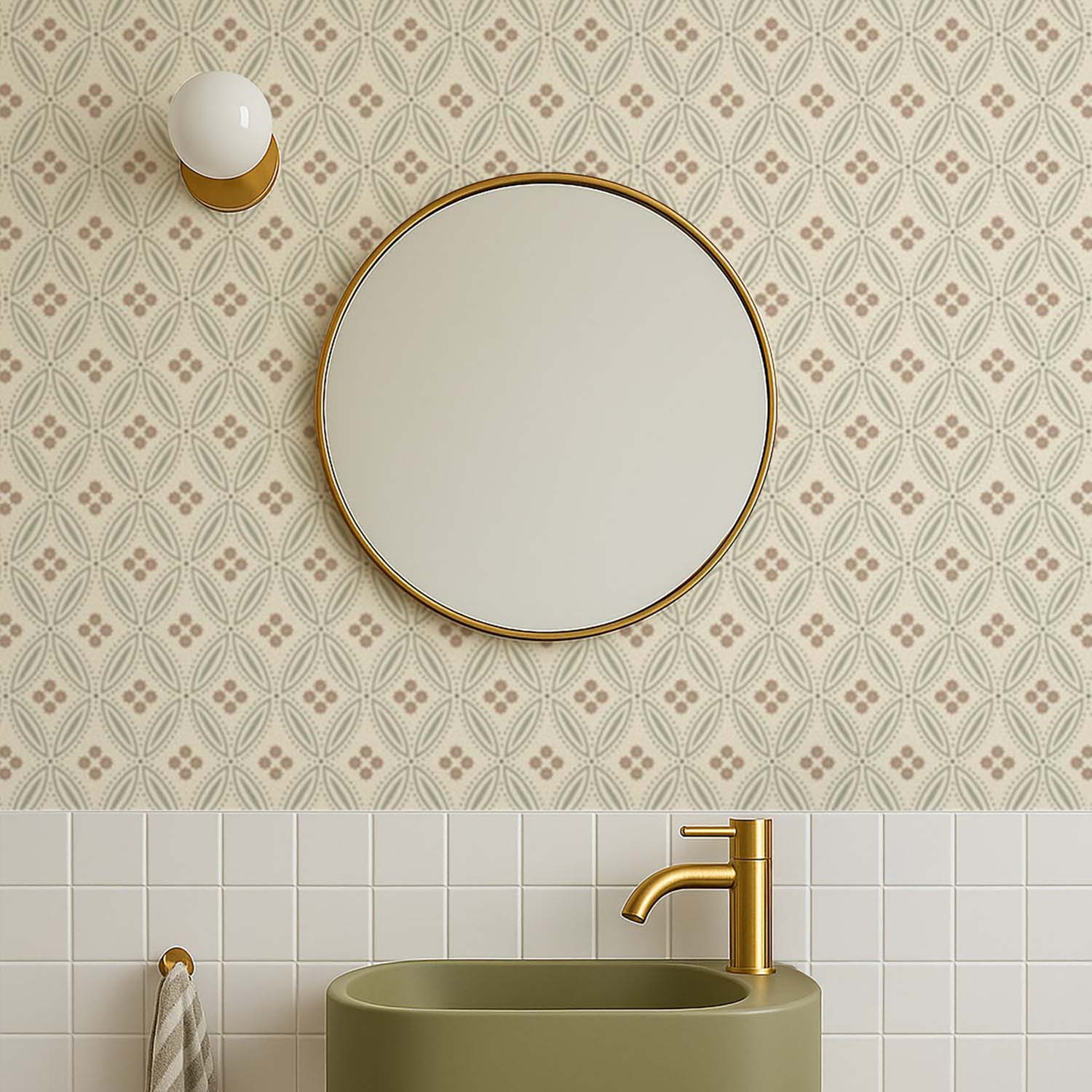 Mitchell Black Stone Lace Wallpaper