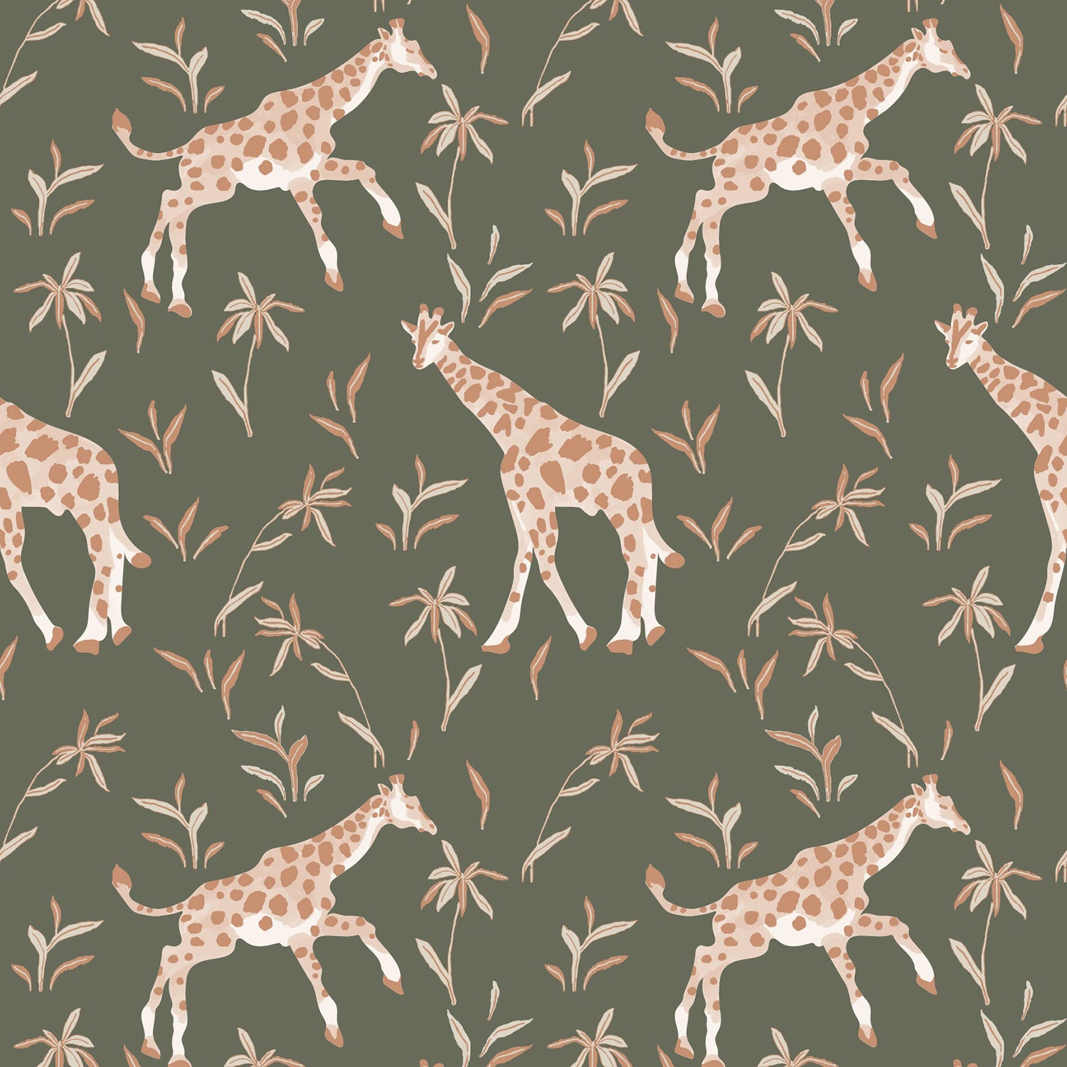 Mitchell Black x Blessed Little Bungalow Gentle Giraffe Wallpaper