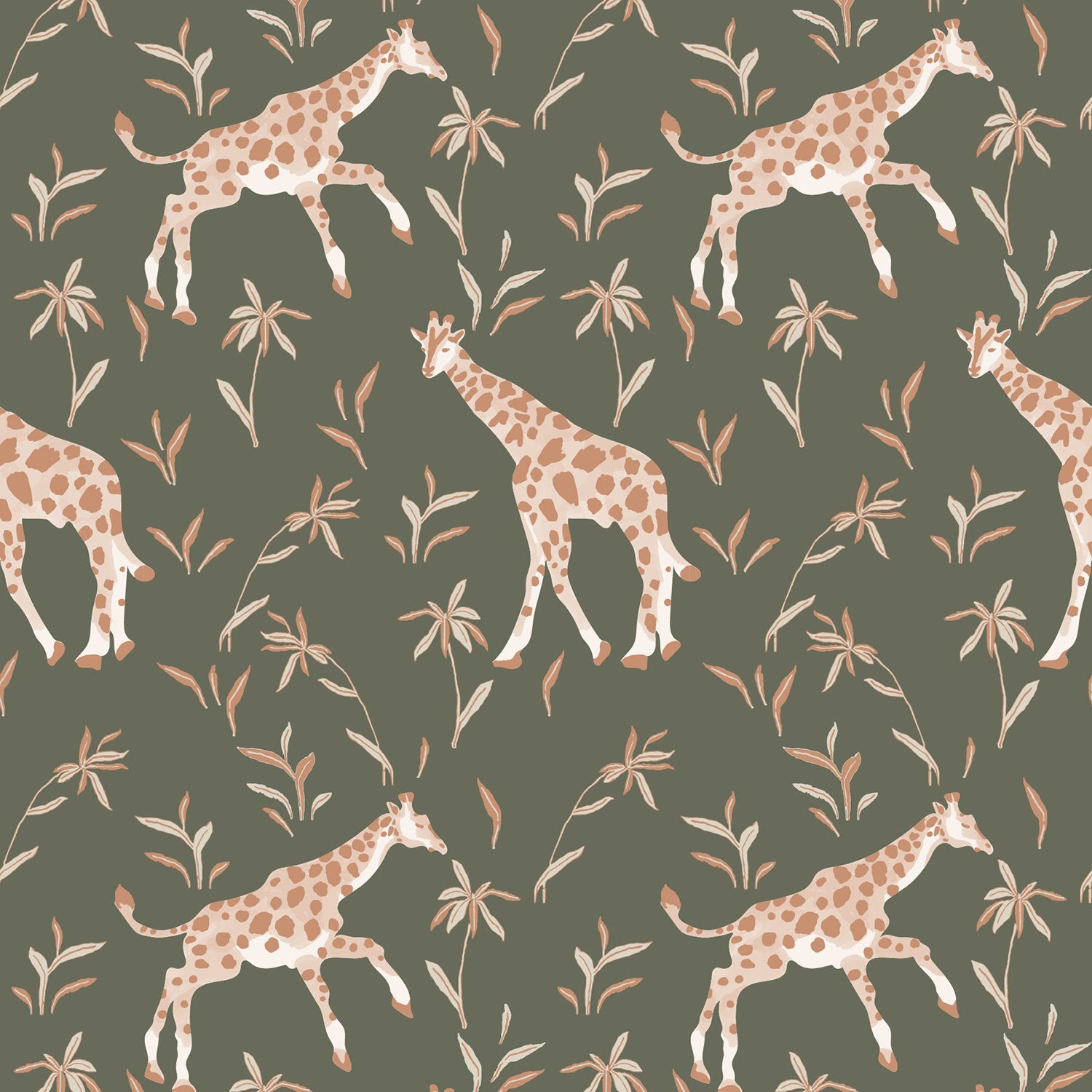 Mitchell Black x Blessed Little Bungalow Gentle Giraffe Wallpaper