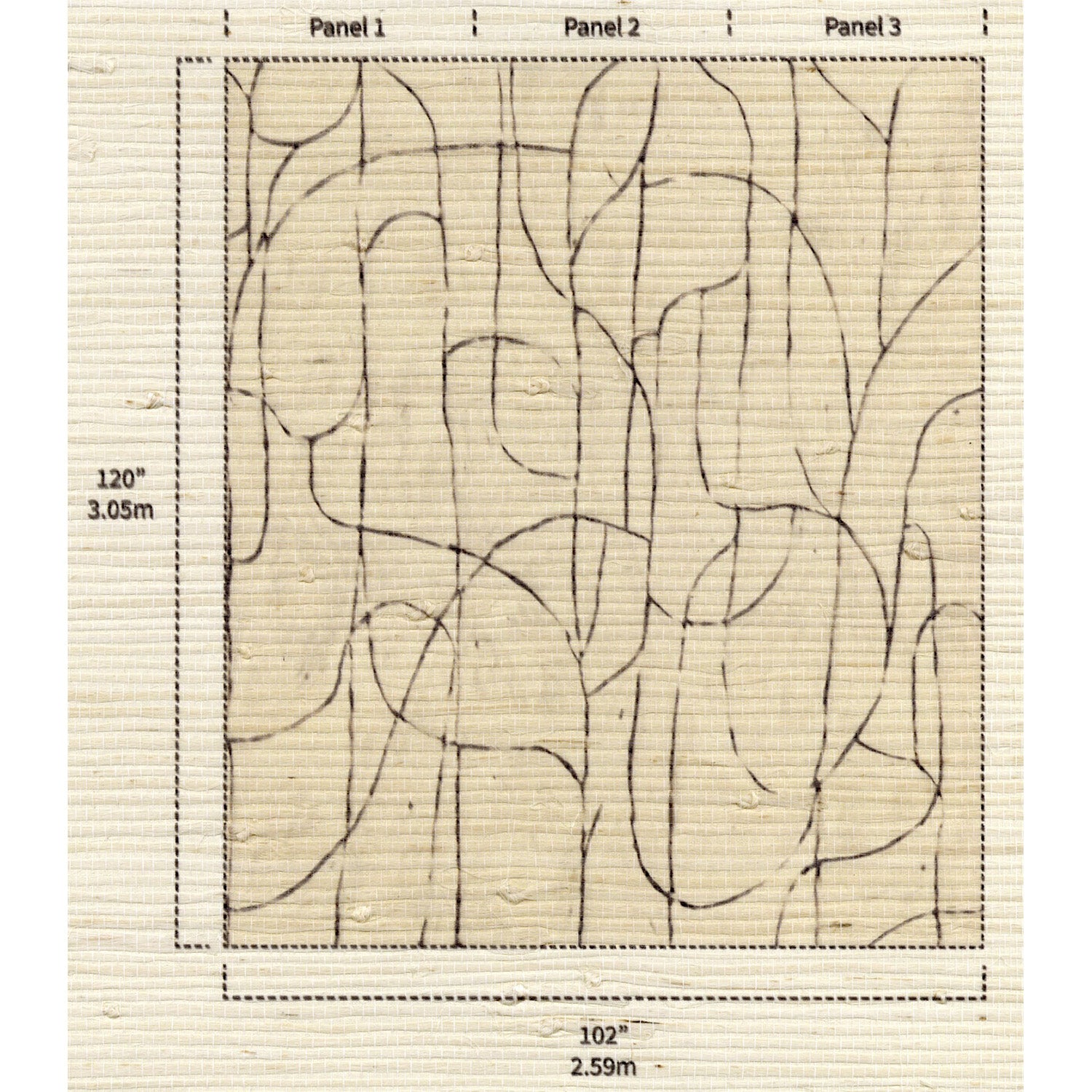 Mitchell Black x Forbes Masters Boulder Beach Grasscloth Wallpaper