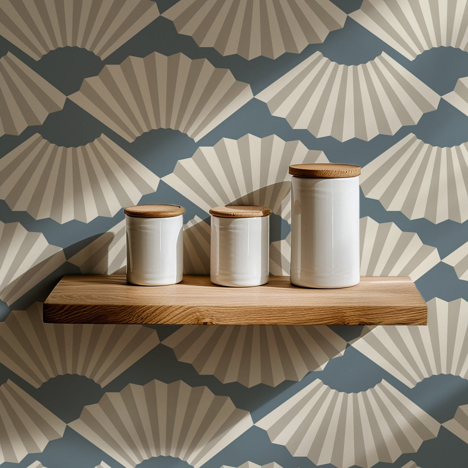 Mitchell Black Fanning Out Wallpaper