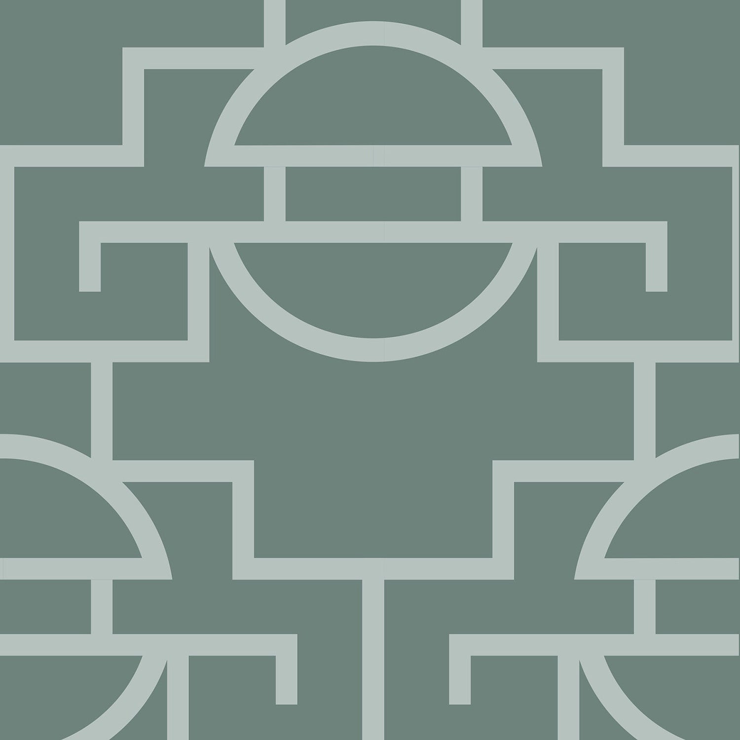 Mitchell Black Vintage Lattice Wallpaper