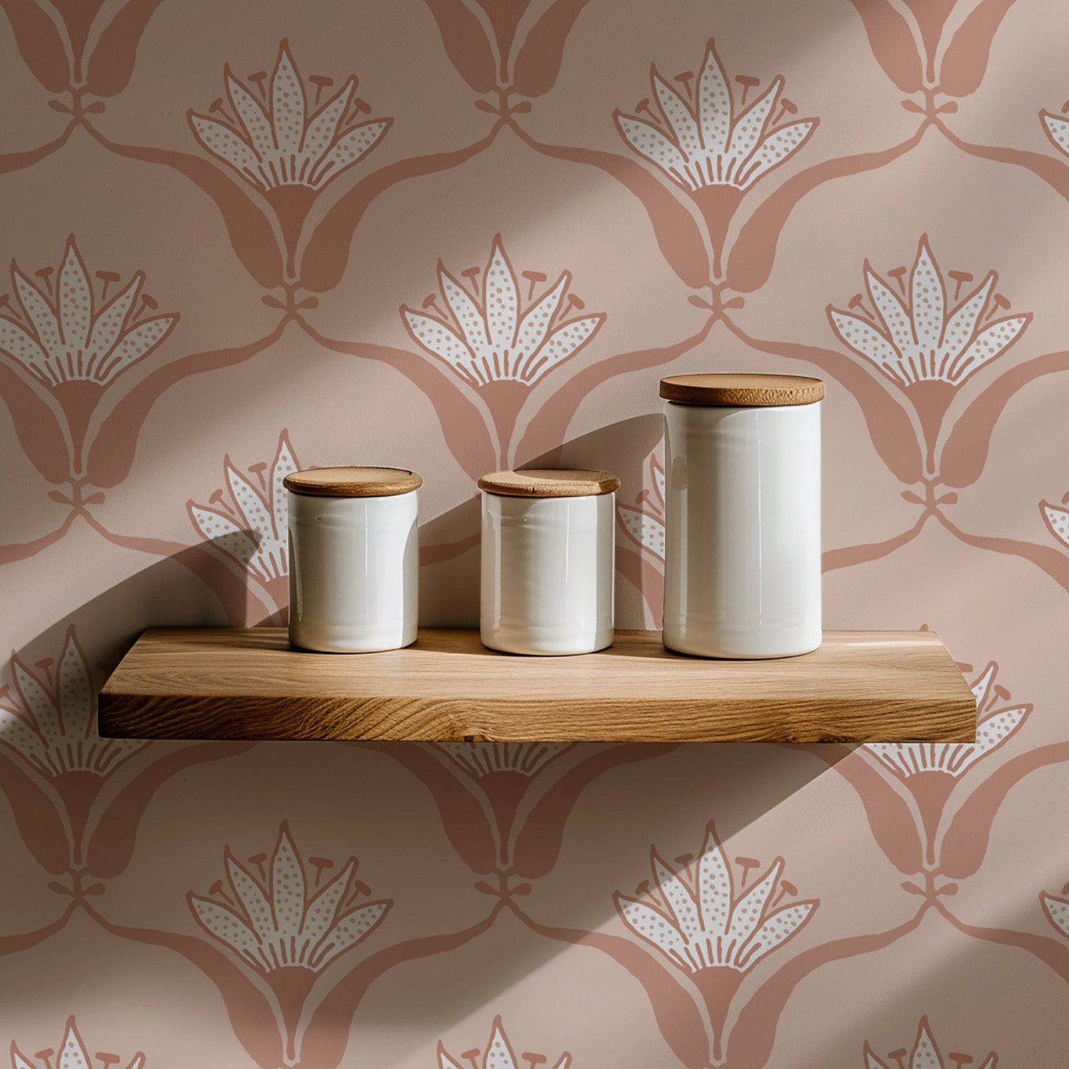 Mitchell Black Wallflower Wallpaper