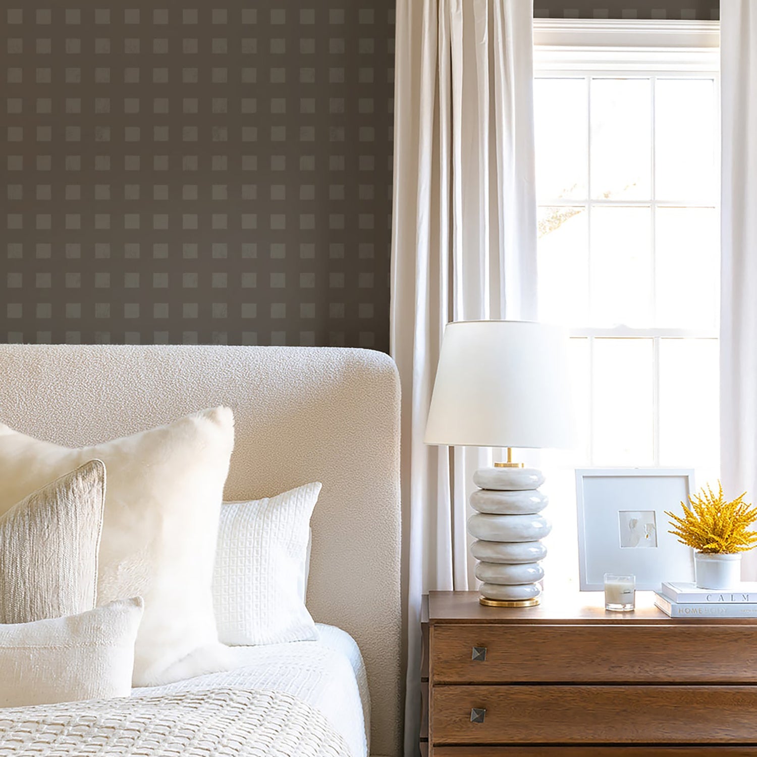 Mitchell Black x Mrs. Paranjape Blocked Wallpaper