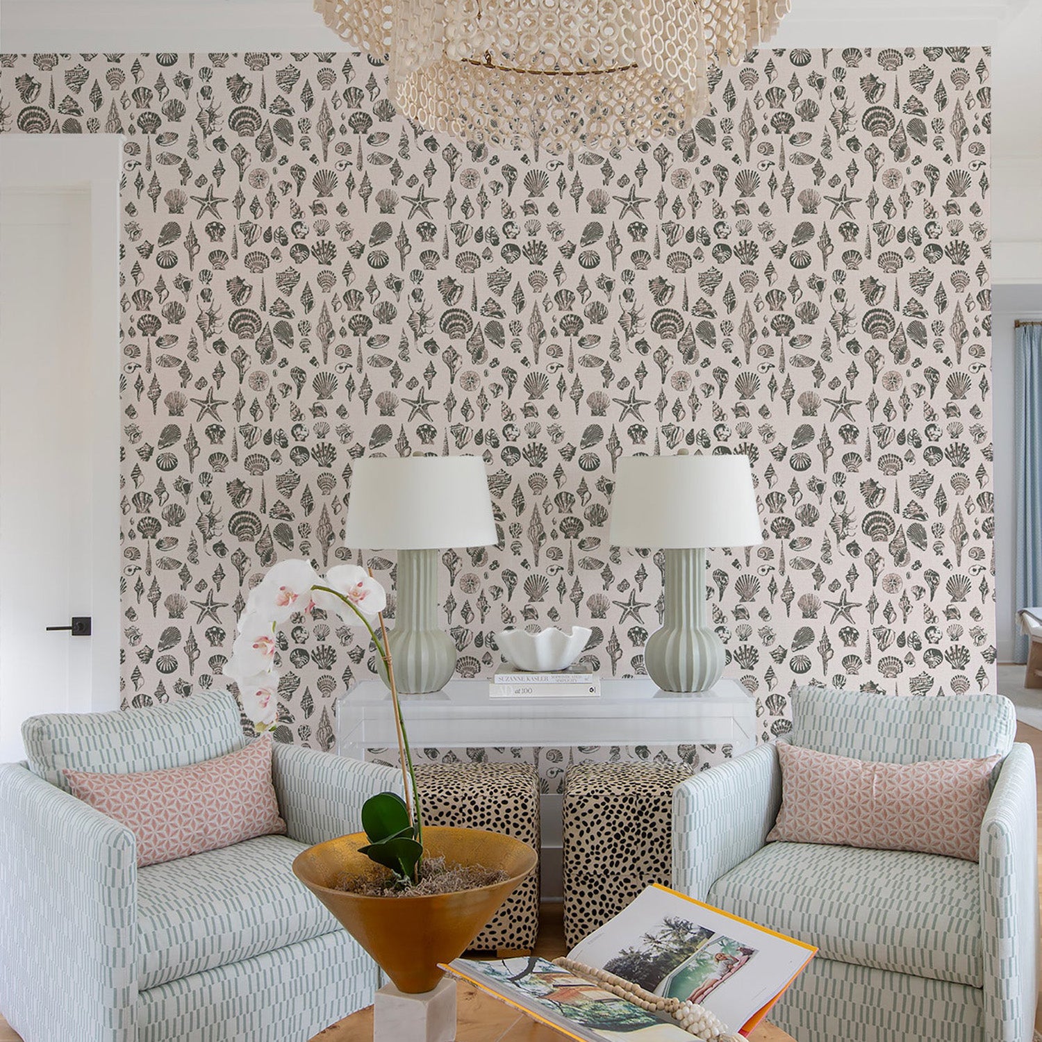 Mitchell Black x Megan Molten Lowcountry Love Shells Wallpaper
