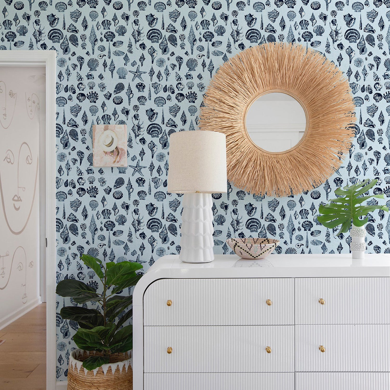 Mitchell Black x Megan Molten Lowcountry Love Shells Wallpaper