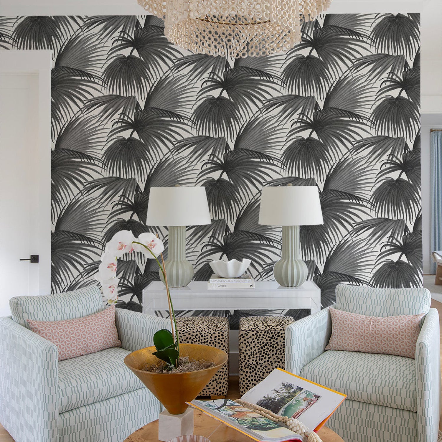 Mitchell Black x Megan Molten Pawley's Island Palms Wallpaper