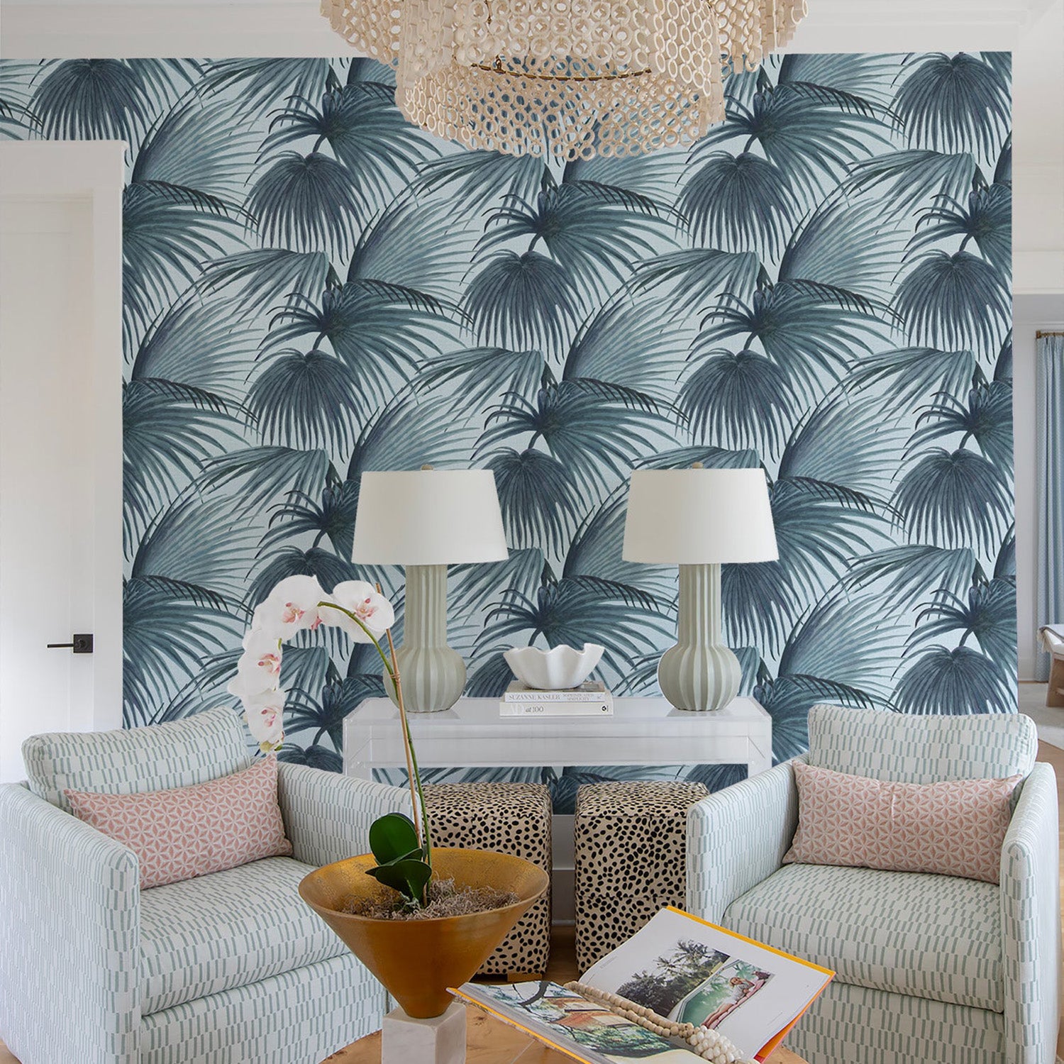 Mitchell Black x Megan Molten Pawley's Island Palms Wallpaper