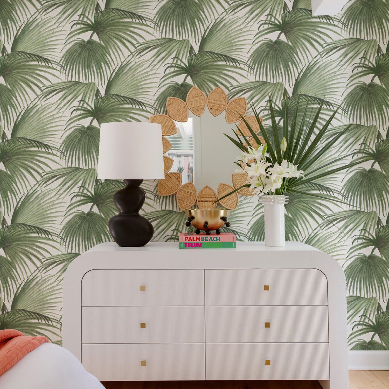 Mitchell Black x Megan Molten Pawley's Island Palms Wallpaper