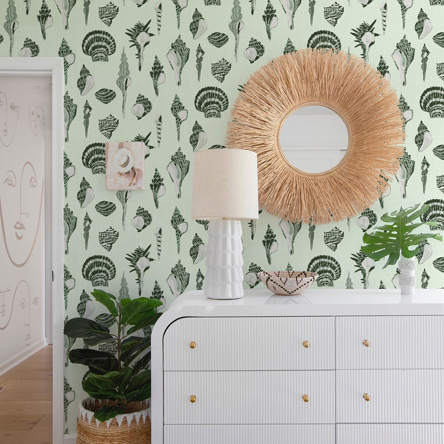 Mitchell Black x Megan Molten Sullivan's Island Shells Wallpaper