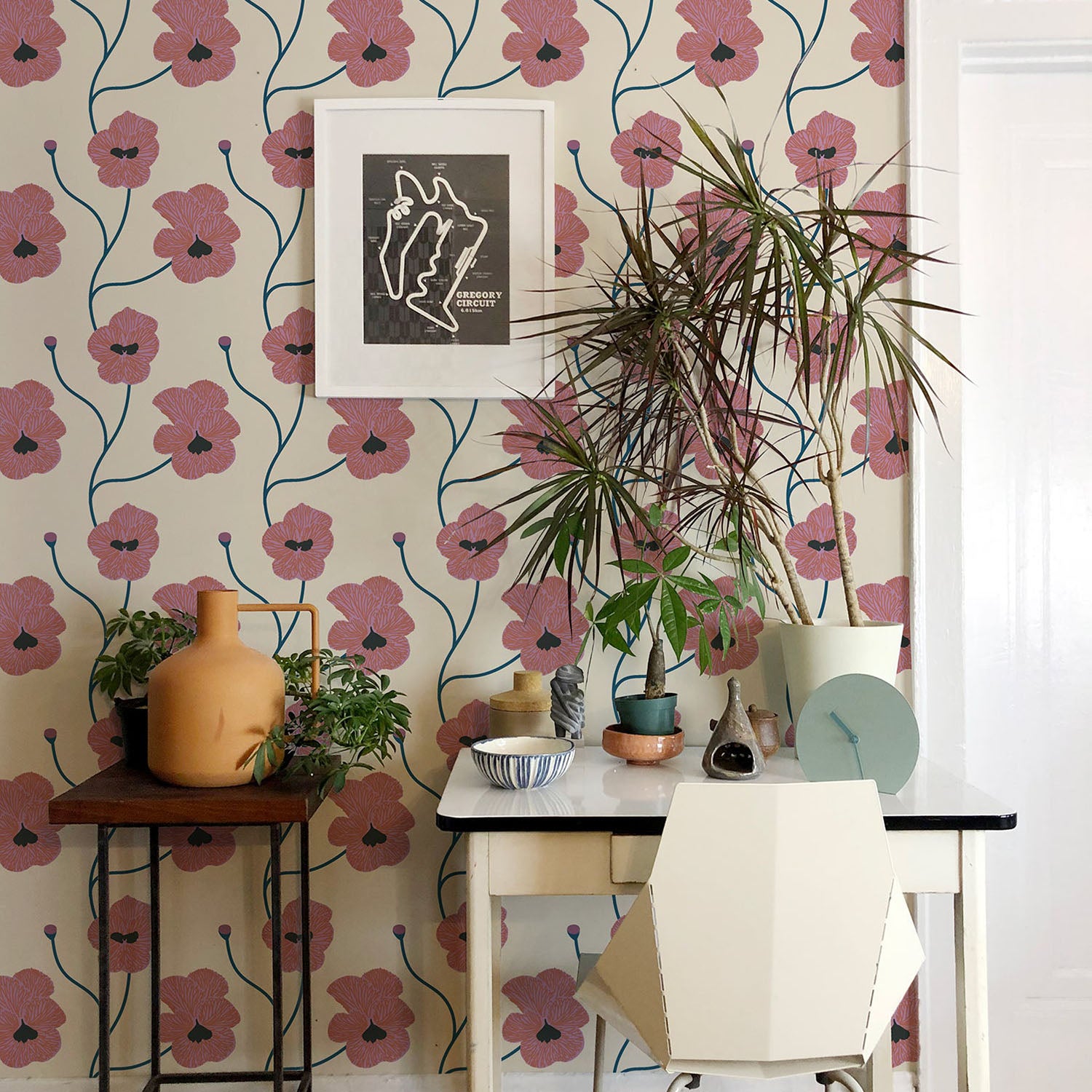 Mitchell Black x Natalie Papier Flourish Wallpaper