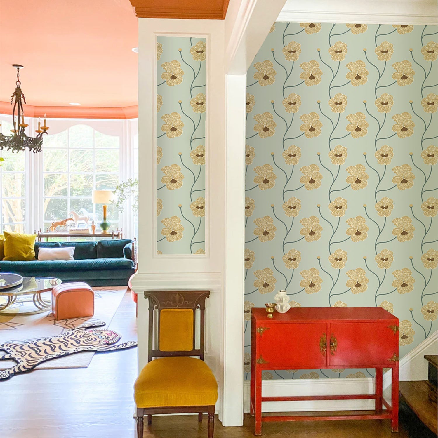 Mitchell Black x Natalie Papier Flourish Wallpaper