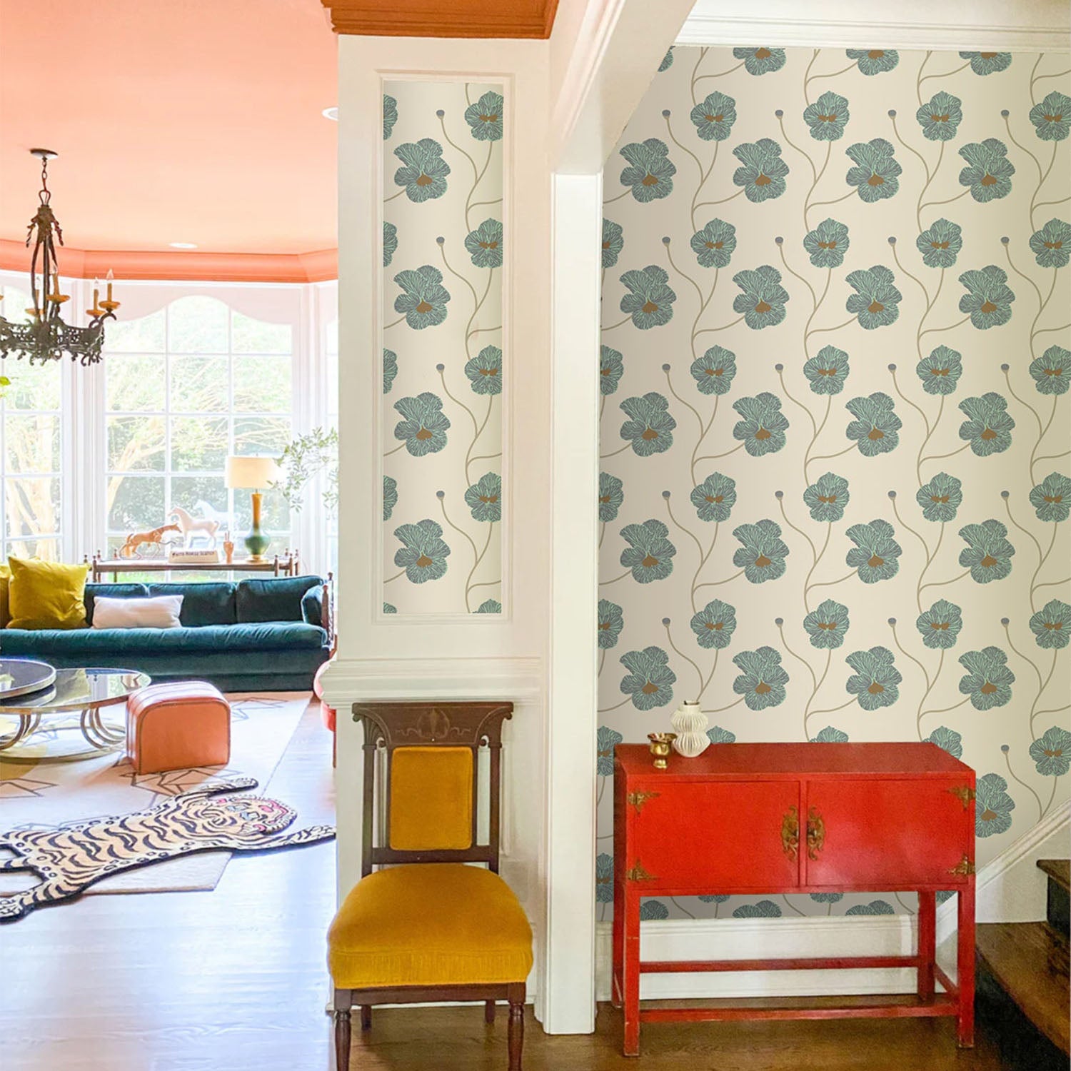 Mitchell Black x Natalie Papier Flourish Wallpaper