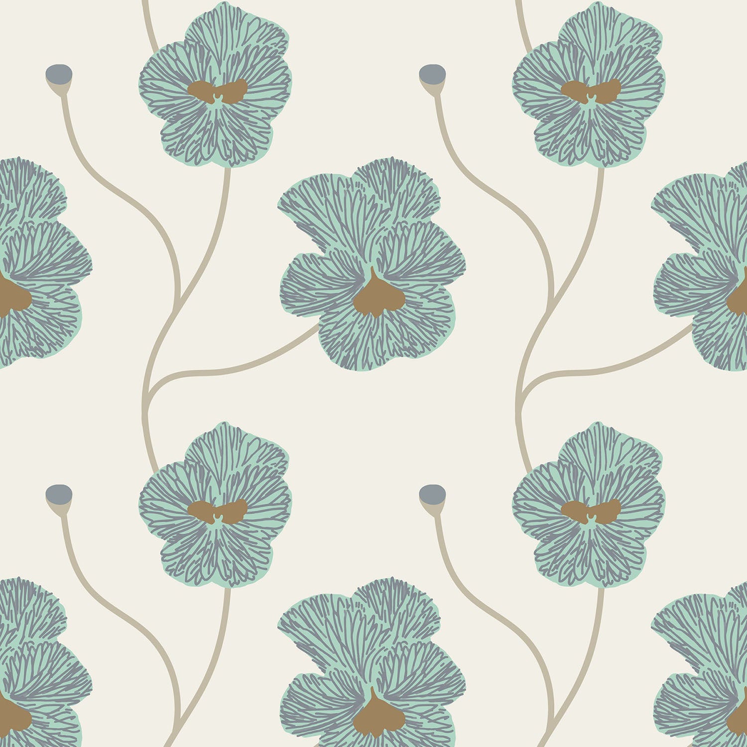 Mitchell Black x Natalie Papier Flourish Wallpaper