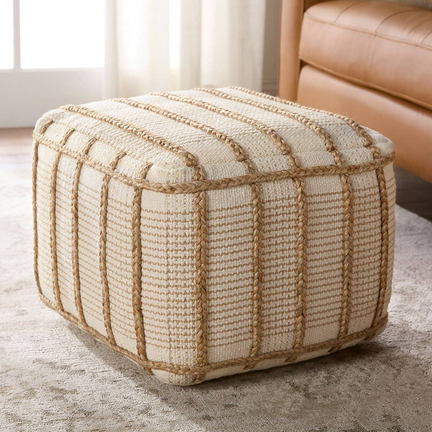 Label J by Jaipur Living Wayland Remsen Pouf