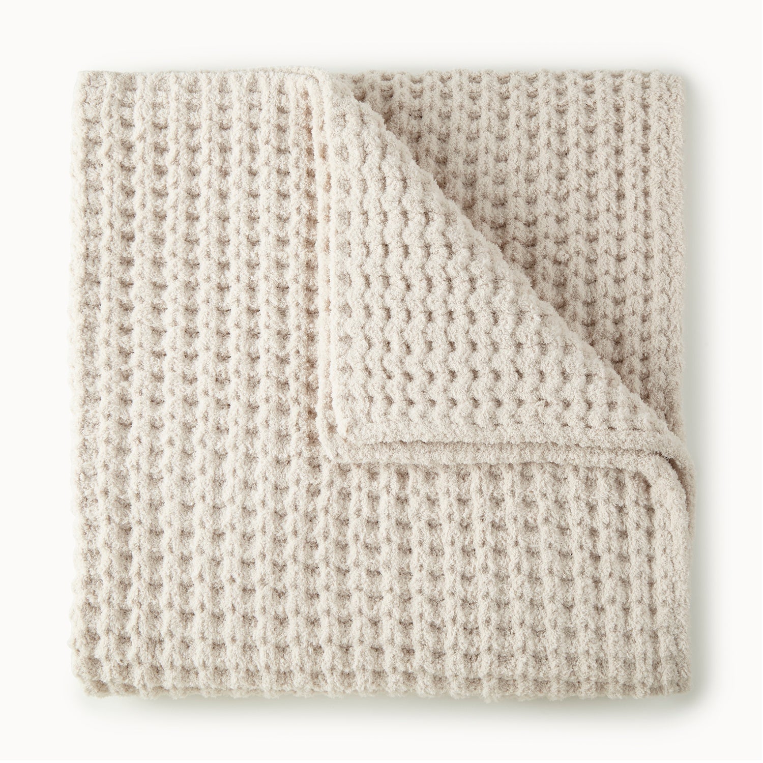 Peacock Alley Cozy Knit Waffle Throw Blanket