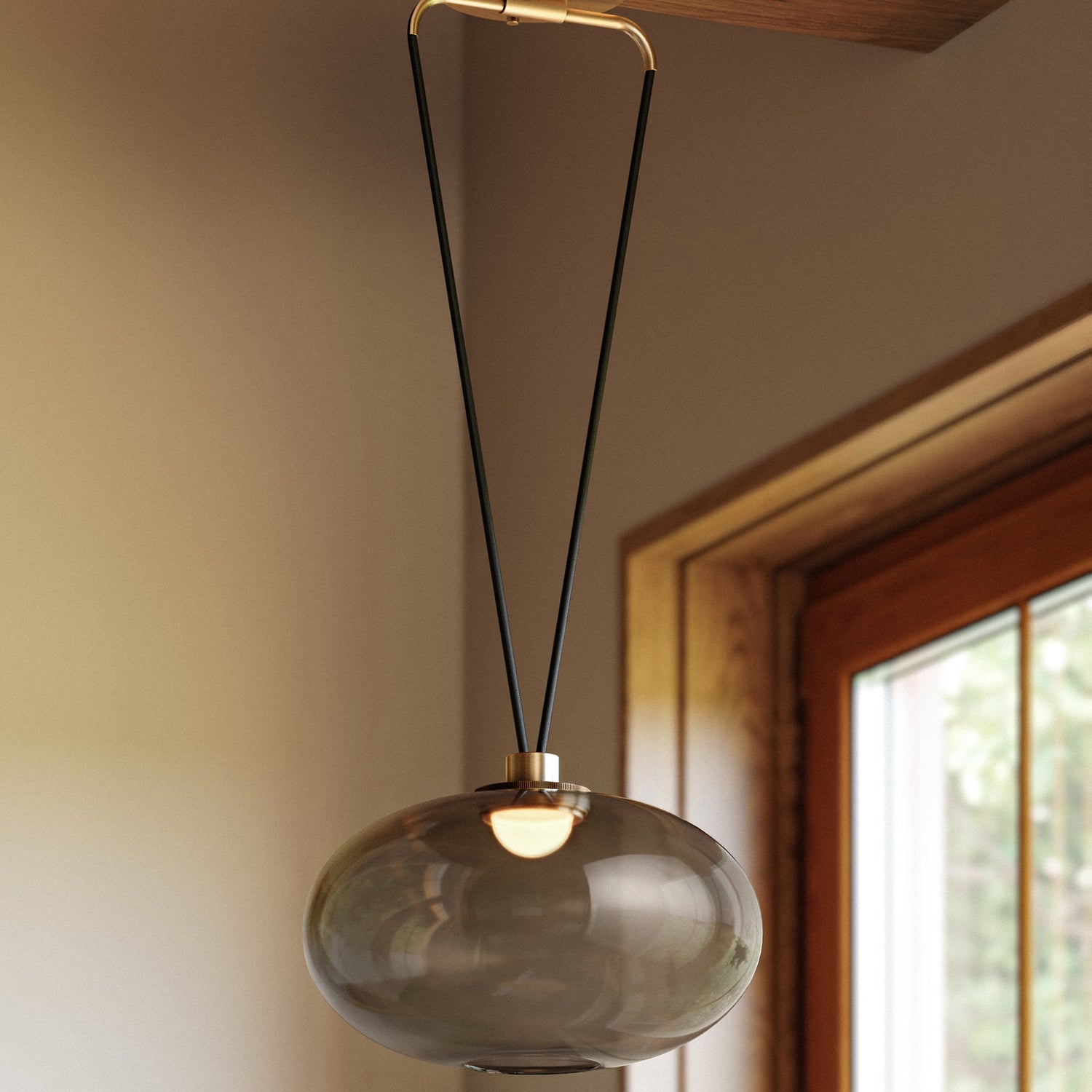 Troy Lighting Walz Patina Brass Small Pendant