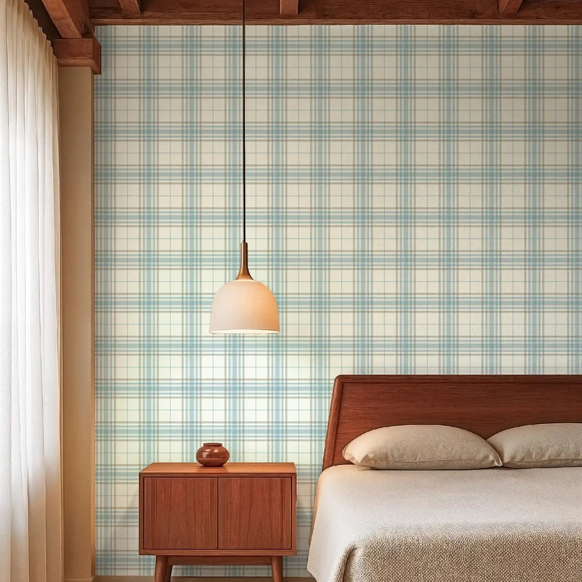 Mitchell Black Willow Pane Wallpaper