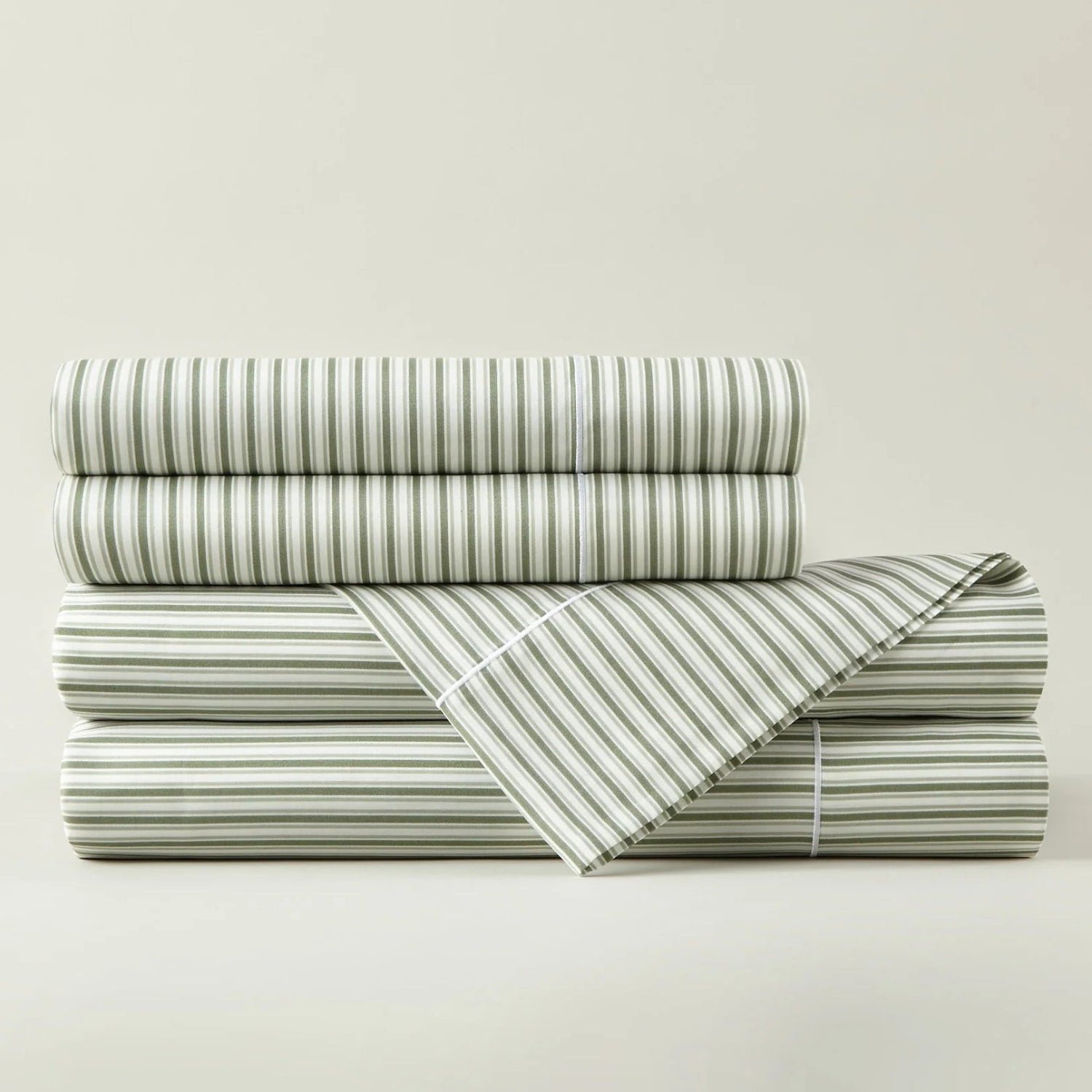 Peacock Alley x Caitlin Wilson Windsor Stripe Classic Printed Sheet Set