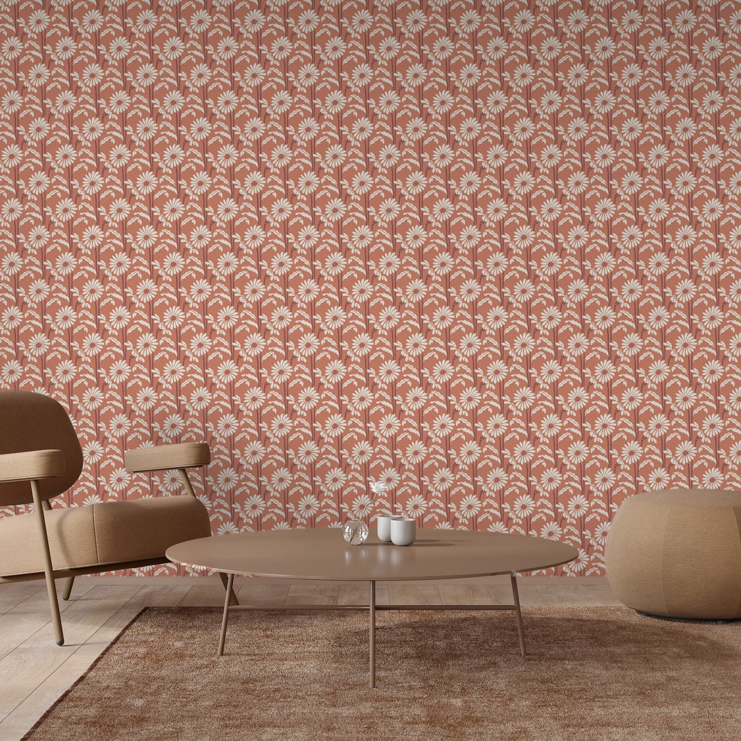 Mitchell Black Woodland Bloom Wallpaper