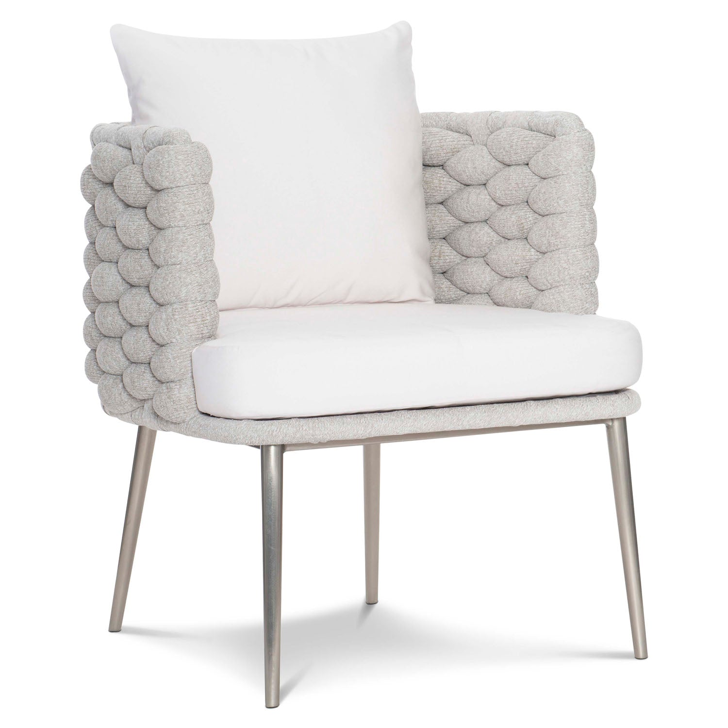 Bernhardt Exteriors Santa Cruz Nordic Grey Outdoor Arm Chair