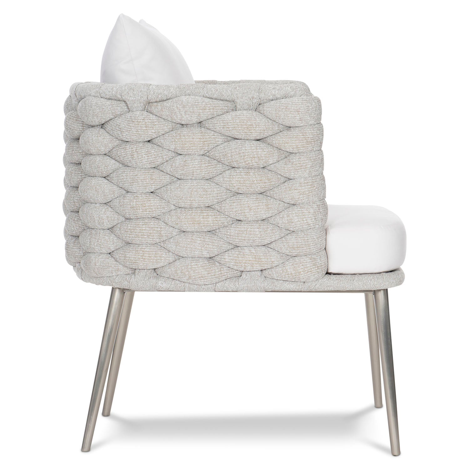 Bernhardt Exteriors Santa Cruz Nordic Grey Outdoor Arm Chair