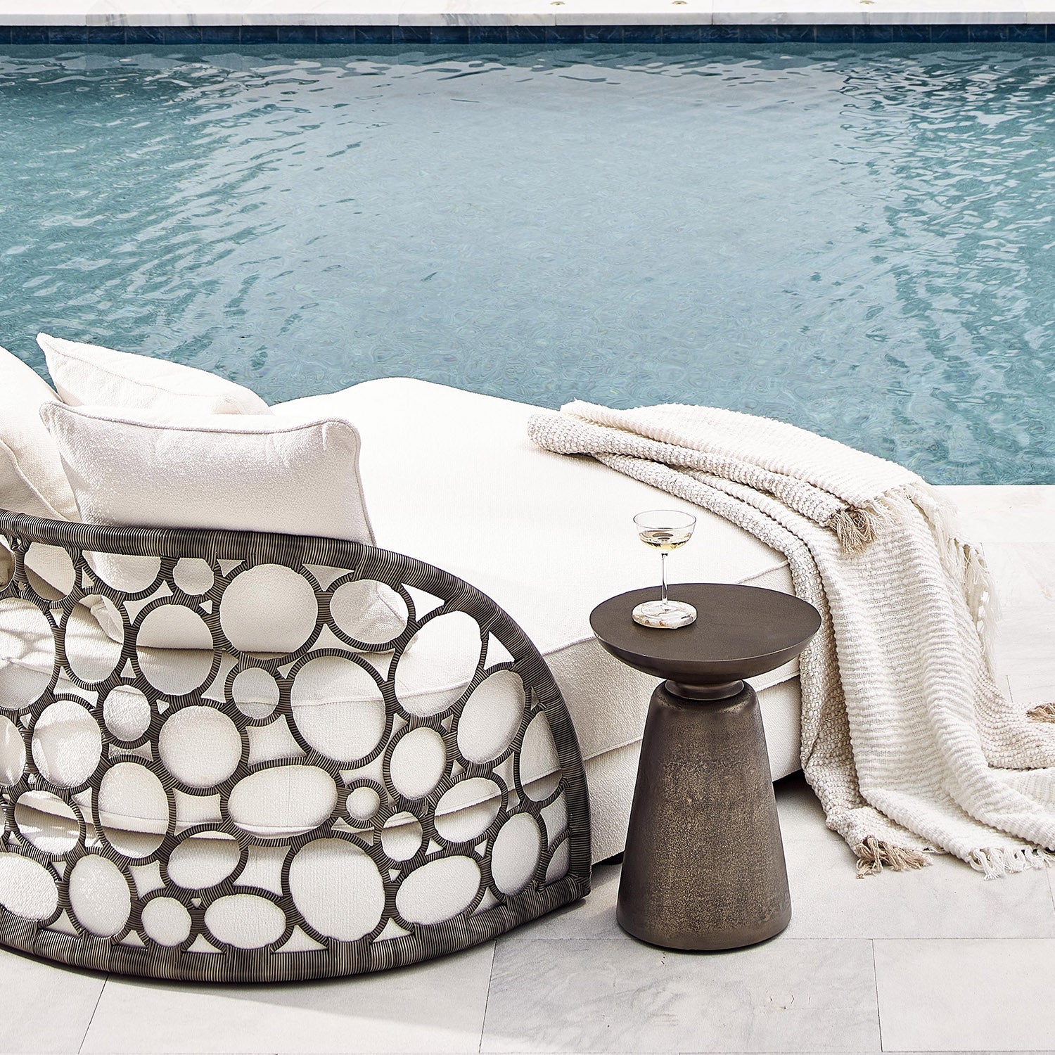 Bernhardt Exterior Catalan Outdoor Accent Table