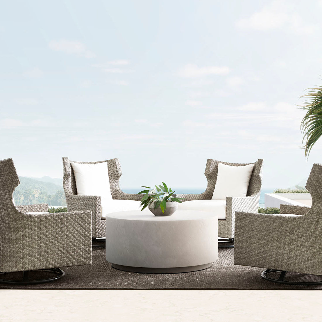 Bernhardt Exteriors Trapani Outdoor Cocktail Table