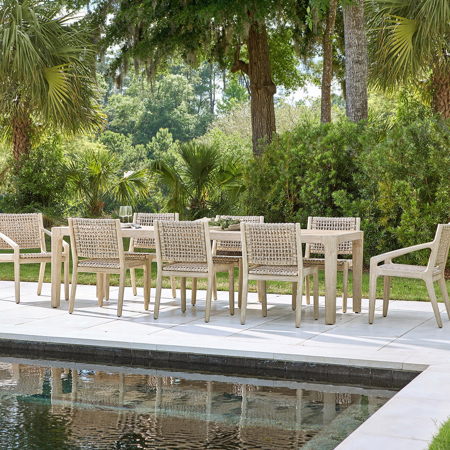 Bernhardt Exteriors Atlas Outdoor Dining Side Chair Set of 2