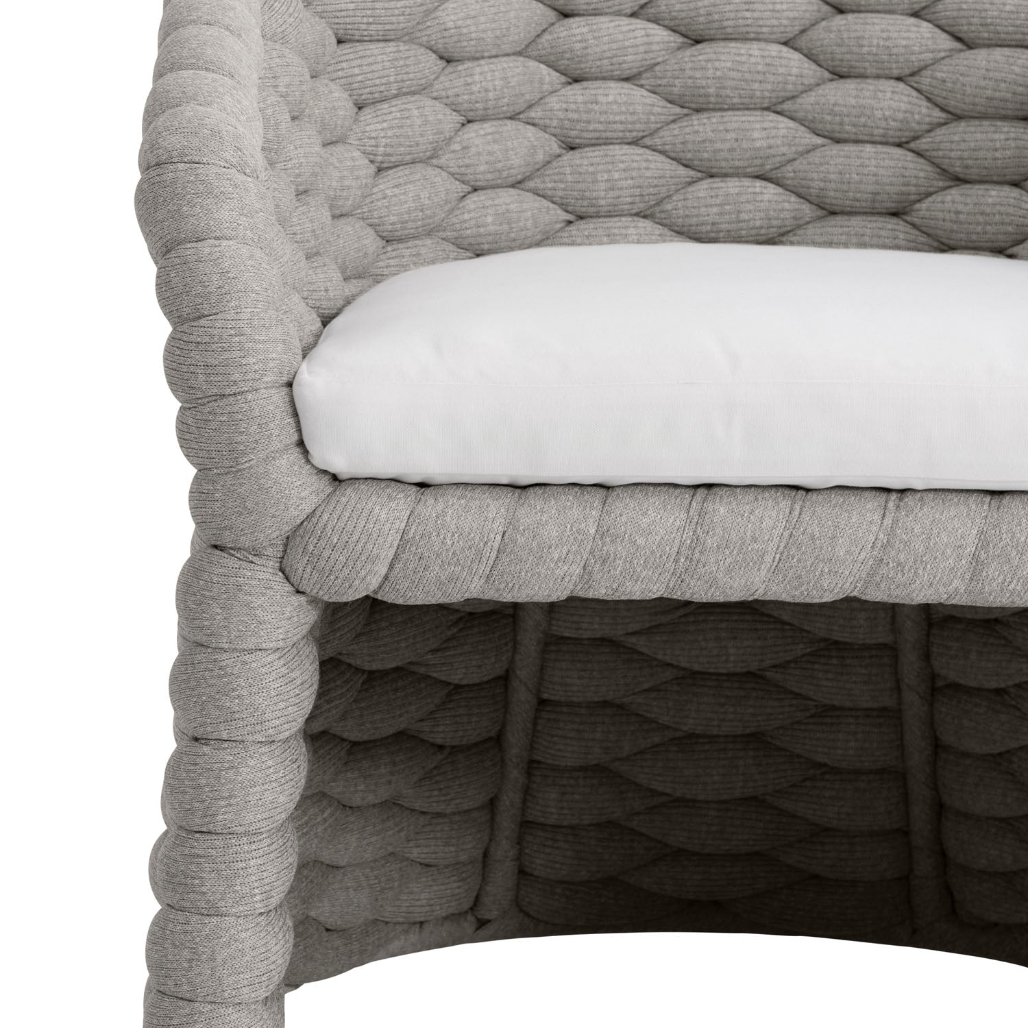 Bernhardt Exteriors Salinas Nordic Grey Outdoor Arm Chair