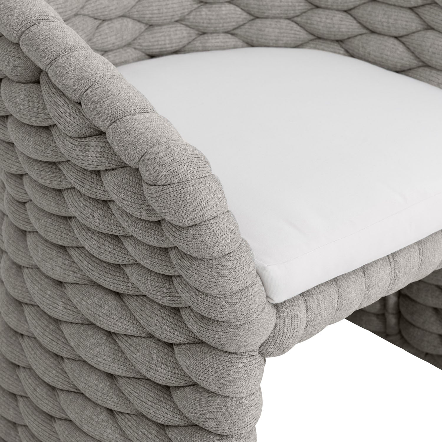 Bernhardt Exteriors Salinas Nordic Grey Outdoor Arm Chair