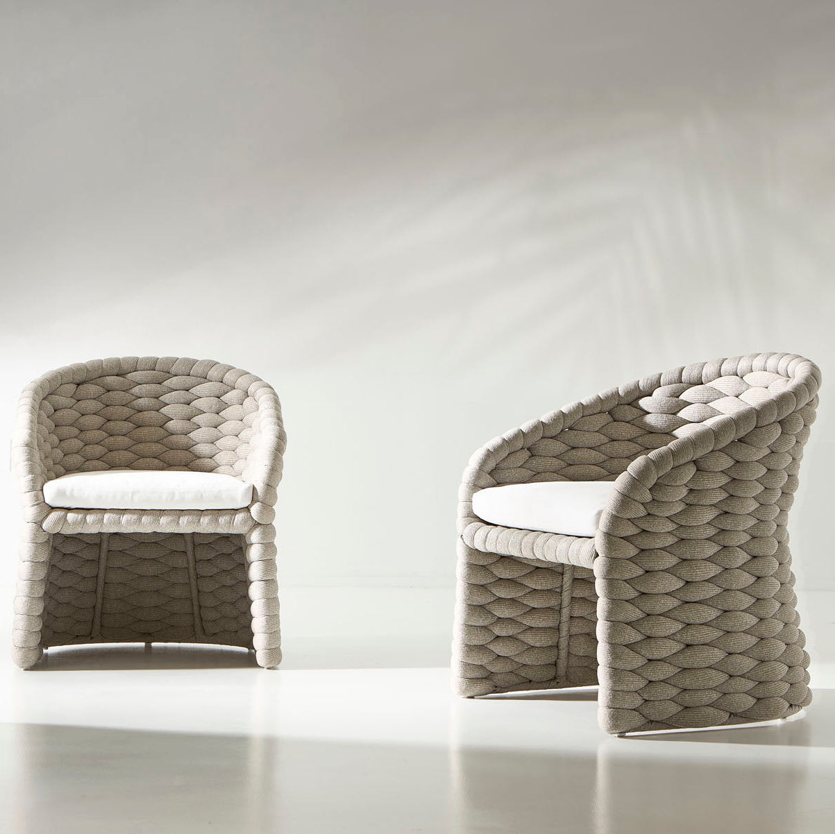 Bernhardt Exteriors Salinas Nordic Grey Outdoor Arm Chair