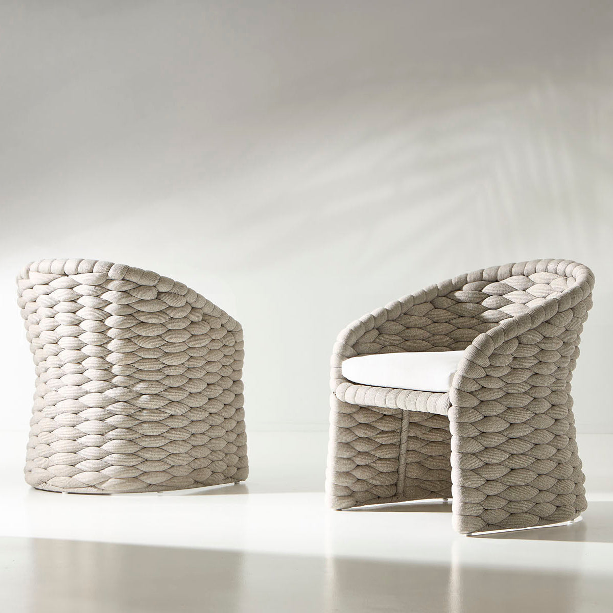 Bernhardt Exteriors Salinas Nordic Grey Outdoor Arm Chair
