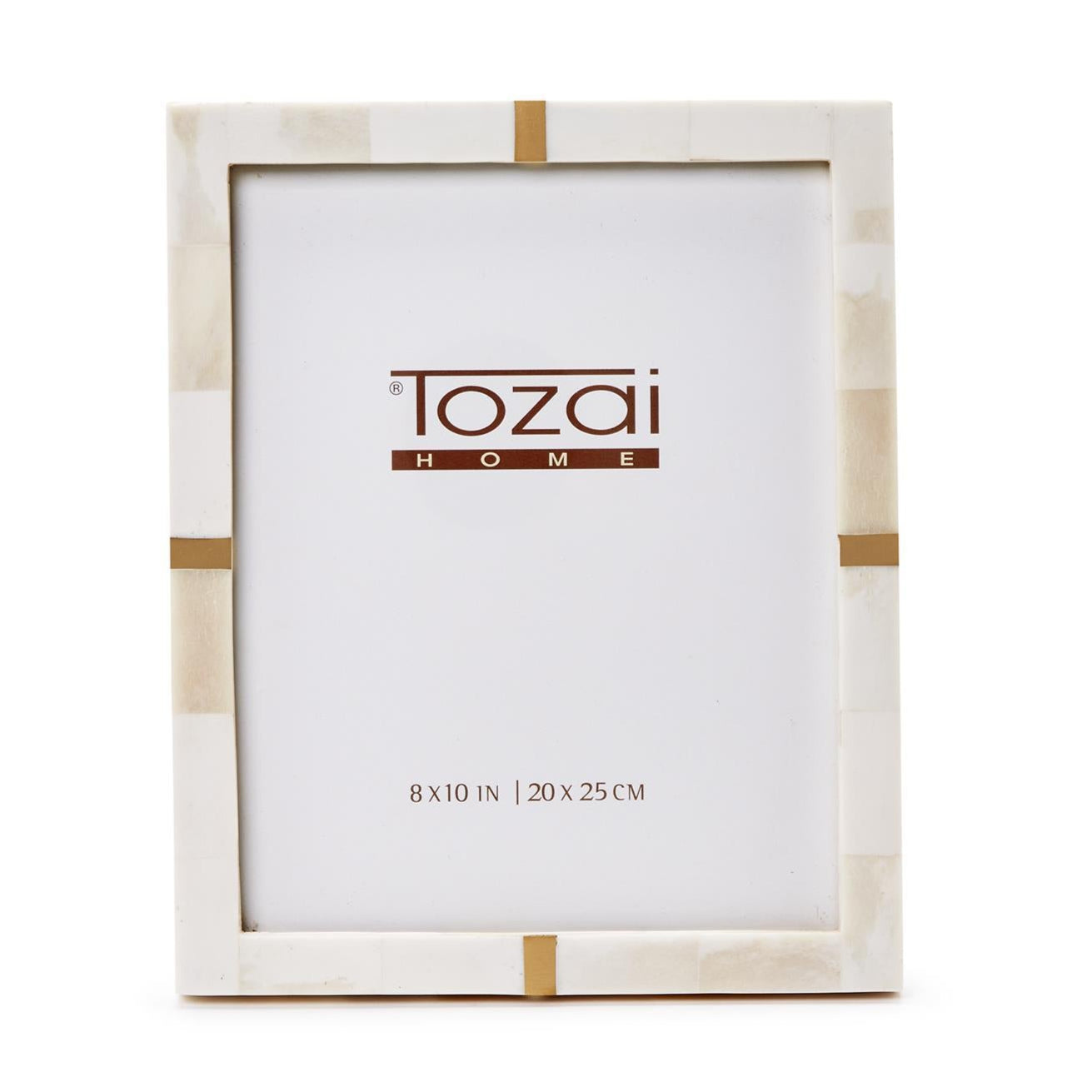 Bone and Brass Photo Frame