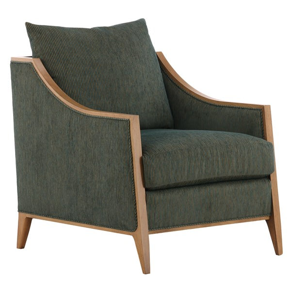 Vanguard Furniture Blakely Chair Ryan Dark Ivy Fabric/Latte Pre-Made Sample