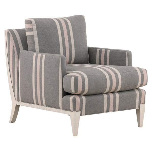 Vanguard Furniture Knole Chair Rupert Beach Fabric/Casablanca Pre-Made Sample