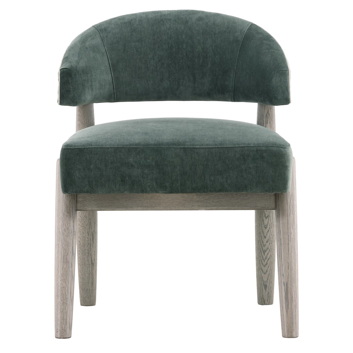 Vanguard Furniture Waverly Side Chair Vision Pine with Nuzzle Linen Contrast Welt/Pebble Path Fi Pre-Made Sample