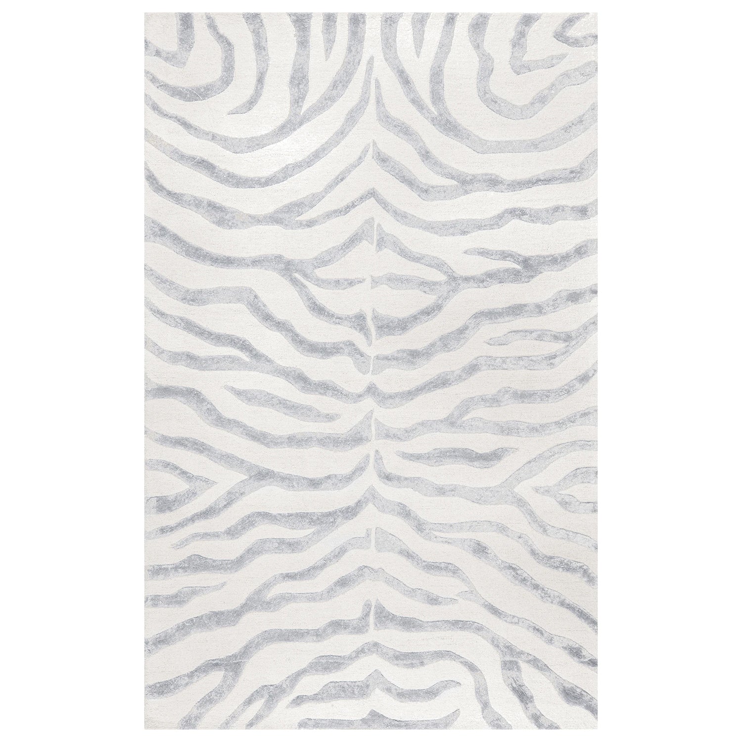 Zebra Stripe Hand Tufted Rug